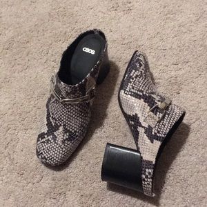 ASOS snake Mules